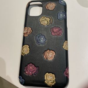 Coach iPhone 11 leather case